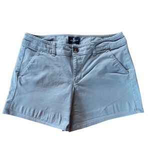 American Eagle Outfitters Gray Midi Stretch Shorts Size 6
